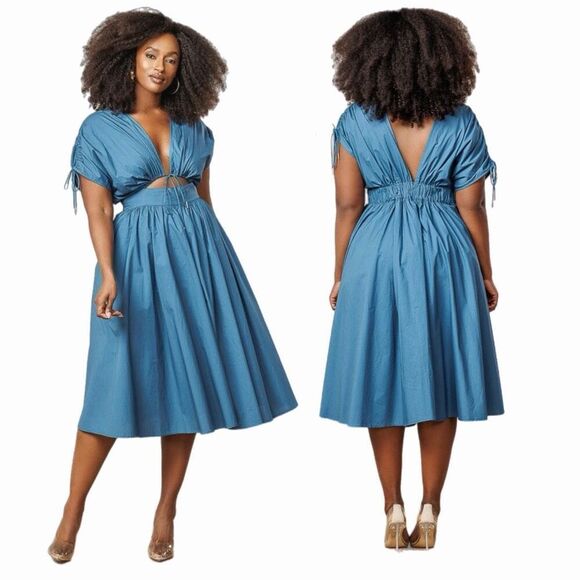 J. Brooks Dresses & Skirts - J. Brooks Naomi Ruched Cut Out Dress